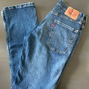 Distressed Levi jeans